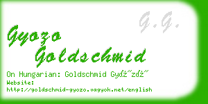 gyozo goldschmid business card